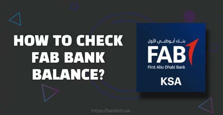 How To Check FAB Bank Balance Online?
