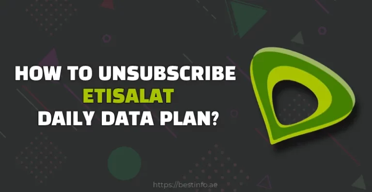 How To Unsubscribe Etisalat Daily Data Plan?