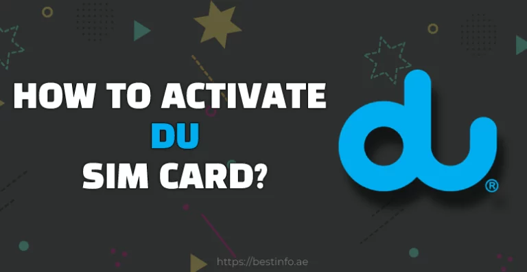 How To Activate DU Sim Card?